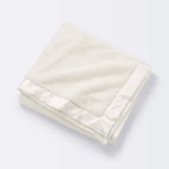 Solid Satin Edge Plush Baby Blanket - Cream - Cloud Island™ -Cloud Island Shop GUEST 7094c5e8 38fc 412b befd 2353c5593067