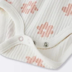 Baby 2pc Floral Wide Ribbed Top & Bottom Set - Cloud Island™ Cream -Cloud Island Shop GUEST 725b7dae 93aa 4521 be43 39682c4a245a