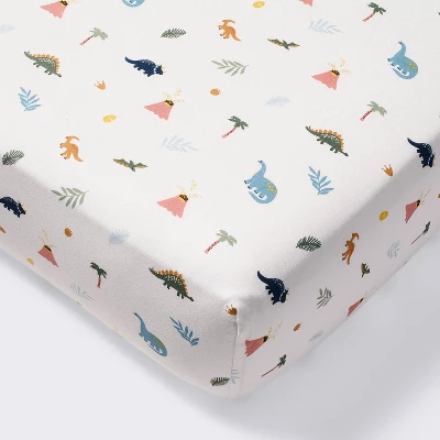 Cotton Fitted Crib Sheet - Dinos - Cloud Island™ 4 Cotton Fitted Crib Sheet - Dinos - Cloud Island™ - Image 4