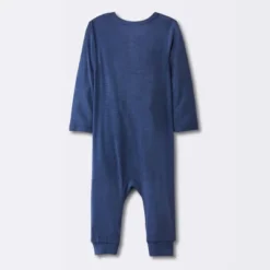 Baby Boys' 2pk Stars So Very Soft Modal Blend Romper - Cloud Island™ Navy Blue