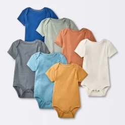 Baby 7pk Short Sleeve Bodysuit - Cloud Island™ Orange -Cloud Island Shop GUEST 8e7dcfba fc0d 4fdf 944f 676de88c2f1b