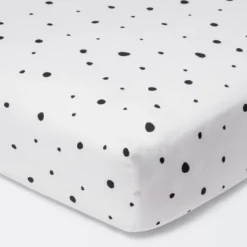 Fitted Crib Sheet Scatter Dot - Cloud Island™ - Black/Cream 9 Fitted Crib Sheet Scatter Dot - Cloud Island™ - Black/Cream -Cloud Island Shop GUEST 90412edc 7683 4a33 b8e9 8a122484c847