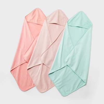 Baby 3pk Muslin Hooded Towel - Cloud Island™ 3 Baby 3pk Muslin Hooded Towel - Cloud Island™ - Image 3