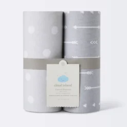 Flannel Swaddle Baby Blankets - Gray Arrows And Dots - 2pk - Cloud Island™ -Cloud Island Shop GUEST 9b6b1c43 3b3f 46ed ab75 85ac8db825d9
