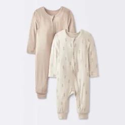Baby 2pk Leaf So Very Soft Modal Blend Romper - Cloud Island™ Cream -Cloud Island Shop GUEST a08f6fd2 2556 498a a9b1 3c3c70f9ca4a