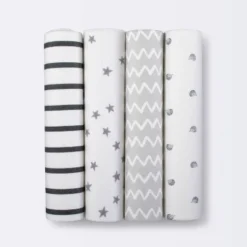 Flannel Baby Blankets Hedgehog 4pk - Cloud Island™ -Cloud Island Shop GUEST a1079006 b9f0 4868 ba7a fbd1e4cd48af