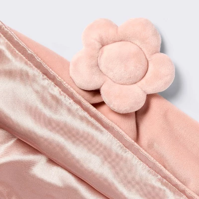 Plush Security Blanket - Pink Flower - Cloud Island™ 2 Plush Security Blanket - Pink Flower - Cloud Island™ - Image 2