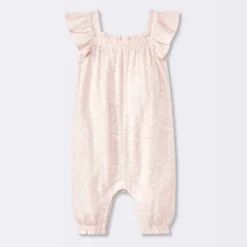 Baby Girls' Floral Modal Jersey Long Legged Romper - Cloud Island™ Pink -Cloud Island Shop GUEST a8097ffe ca89 4781 a8f2 7f3b95099679