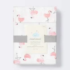 Crib Fitted Sheet Flamingos - Cloud Island™ - Pink/White -Cloud Island Shop GUEST abd90b86 290f 4fdb b474 ae1630183174