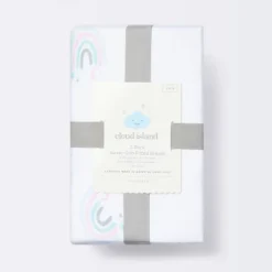 Fitted Jersey Crib Sheet Love To Dream - Rainbows/White - 2pk - Cloud Island™ -Cloud Island Shop GUEST ad54df26 b06f 422d bd80 725c7fd189f1