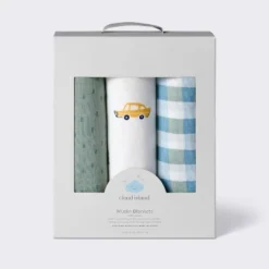 Muslin Swaddle Baby Blanket - Transportation - 3pk - Cloud Island™ -Cloud Island Shop GUEST ad57871d 8708 48e1 81e0 f396becd09da
