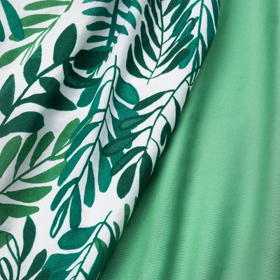 Crib Fitted Sheets Ferms And Solid Green - Cloud Island™ Green 2pk 1 Crib Fitted Sheets Ferms And Solid Green - Cloud Island™ Green 2pk