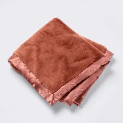 Solid Satin Edge Plush Baby Blanket - Russet Brown - Cloud Island™ -Cloud Island Shop GUEST bc465225 1549 496c 8d01 4de762f3a295