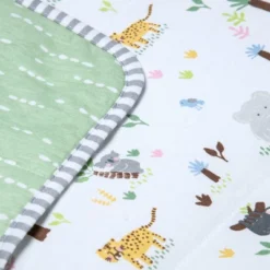 Jersey Knit Reversible Baby Blanket Jungle Animals - Cloud Island™ Gray/Green -Cloud Island Shop GUEST bd249f9c fccc 4c00 a35b 839d31e21f7d