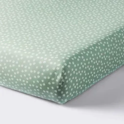 Cotton Fitted Crib Sheet - Daisies Green - Cloud Island™ -Cloud Island Shop GUEST bfab0613 878e 48b6 847d 47c25ef9e680