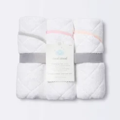 Changing Pad Liner White With Pink Edge - Cloud Island™ 3pk -Cloud Island Shop GUEST c0980ab8 a3f7 4465 9bf4 4a9997cb13de