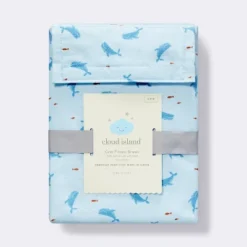 Cotton Fitted Crib Sheet - Whales - Cloud Island™ 6 Cotton Fitted Crib Sheet - Whales - Cloud Island™ -Cloud Island Shop GUEST c1858c61 b97a 4f01 b998 179761bdc3de