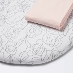 Jersey Bassinet Sheet 2pk - Cloud Island™ Floral And Solid Light Pink -Cloud Island Shop GUEST c446510e 73ea 46f1 b42d 8934c0faa2c1