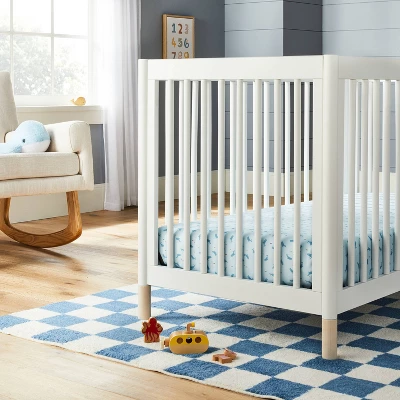 Cotton Fitted Crib Sheet - Whales - Cloud Island™ 1 Cotton Fitted Crib Sheet - Whales - Cloud Island™