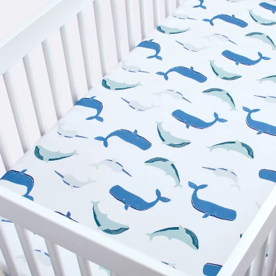 Fitted Crib Sheet Sleepy Tides - Cloud Island™ 2 Fitted Crib Sheet Sleepy Tides - Cloud Island™ - Image 2