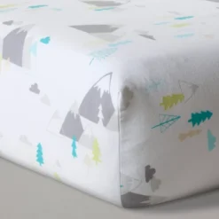 Fitted Crib Sheet Mountains - Cloud Island™ White 5 Fitted Crib Sheet Mountains - Cloud Island™ White -Cloud Island Shop GUEST ce2634bb 6780 49cf a1b2 a545f922804b