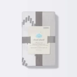 Jersey Bassinet Sheet - Cloud Island™ Gray Chevron And Solid Gray - 2pk -Cloud Island Shop GUEST cec64ab8 688f 4bff b37c 41b6dc60693d