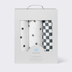 Muslin Swaddle Baby Blanket - Dots & Checks - 3pk - Cloud Island™ -Cloud Island Shop GUEST d0ccfb36 3ce3 489f b519 5ab9063f2f66