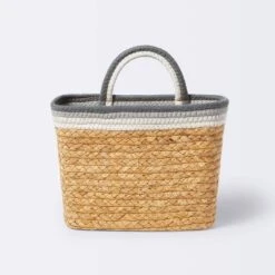 Wall Hanging Natural Woven Basket With Coiled Rope Handle - Cloud Island™ -Cloud Island Shop GUEST d3402a74 bf8b 4a33 bac7 73e06cbb8ee2