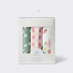 Muslin Swaddle Baby Blanket - Floral Gingham - 3pk - Cloud Island™ -Cloud Island Shop GUEST dc5c9b9f 5f40 4544 8170 5f803e704612