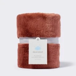 Solid Satin Edge Plush Baby Blanket - Russet Brown - Cloud Island™ -Cloud Island Shop GUEST dee7ed27 68ce 4fea 8a2c ba64ace34007