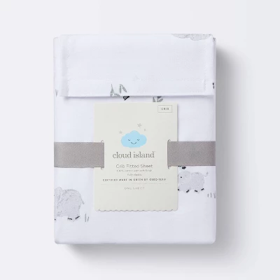 Cotton Fitted Crib Sheet - Elephants - Cloud Island™ 3 Cotton Fitted Crib Sheet - Elephants - Cloud Island™ - Image 3