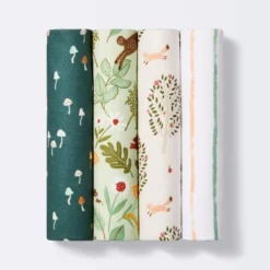 Flannel Baby Blanket Fauna - Green/White/Pink - 4pk - Cloud Island™ -Cloud Island Shop GUEST e2d0a3c9 6a00 44cd 8ccb 46129dcc05eb