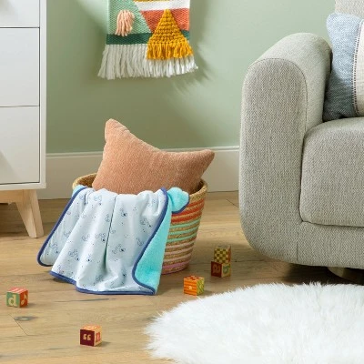 Baby Jersey Knit Blanket - Cloud Island™ Blue 1 Baby Jersey Knit Blanket - Cloud Island™ Blue