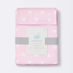 Fitted Crib Sheet Hearts - Cloud Island™ Pink -Cloud Island Shop GUEST e40d6995 3c2f 41db 8f02 87362097c479