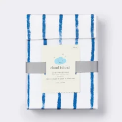 Fitted Crib Sheet Stripe - Navy/White - Cloud Island™ -Cloud Island Shop GUEST e7152553 4d11 43dd 8128 32cb8367b5d6