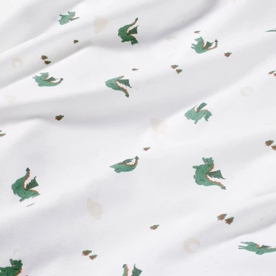 Cotton Fitted Crib Sheet - Dragons - Cloud Island™ 2 Cotton Fitted Crib Sheet - Dragons - Cloud Island™ - Image 2
