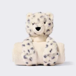 Plush Blanket With Soft Toy - Cream Leopard - Cloud Island™ -Cloud Island Shop GUEST eaf8d516 20c2 47cb 8f38 f1c9f1f7e86a