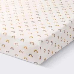 Cotton Fitted Crib Sheet - Rainbows - Cloud Island™ 7 Cotton Fitted Crib Sheet - Rainbows - Cloud Island™ -Cloud Island Shop GUEST ecdb9d93 7588 4940 820b 4cd4acfb82a7