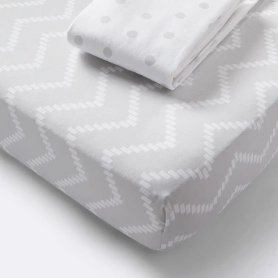 Crib Bedding Set - Gray - 4pc - Cloud Island™ 2 Crib Bedding Set - Gray - 4pc - Cloud Island™ - Image 2