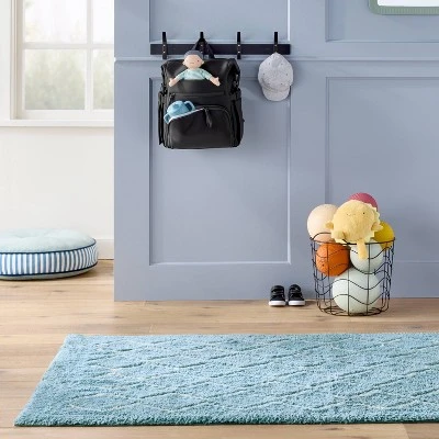 4'x6' Area Rug - Zig Zag/Blue - Cloud Island™ 1 4'x6' Area Rug - Zig Zag/Blue - Cloud Island™