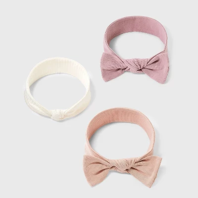 Baby 3pk Headwrap - Cloud Island™ Pink 1 Baby 3pk Headwrap - Cloud Island™ Pink