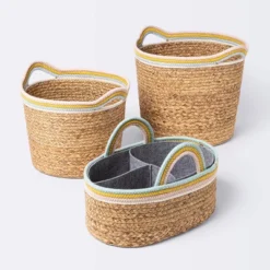 Natural Woven Round Storage Bin With Coiled Rope Handle - Cloud Island™ M -Cloud Island Shop GUEST f2c0b681 df2b 4431 8e48 9cfc420789b9 1