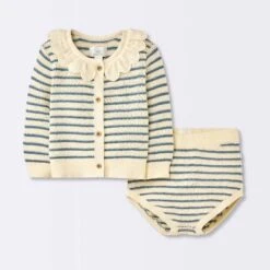 Baby Girls' 2pc Striped Peter Pan Collared Sweater Set - Cloud Island™ Blue 7 Baby Girls' 2pc Striped Peter Pan Collared Sweater Set - Cloud Island™ Blue -Cloud Island Shop GUEST f31252cd 7672 45de ac91 e0463ad826c4