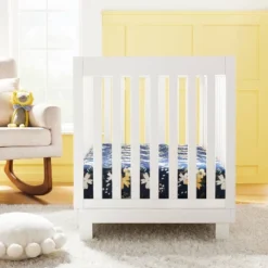 Fitted Crib Sheet Meadow - Cloud Island™ - Navy Floral