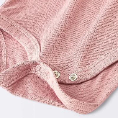 Baby Girls' 2pc Pointelle Set - Cloud Island™ Pink 2 Baby Girls' 2pc Pointelle Set - Cloud Island™ Pink - Image 2