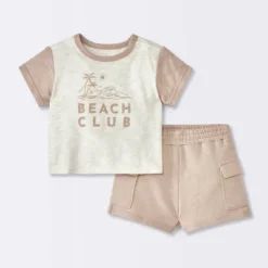 Baby Boys' Beach Club Cargo Top & Shorts Set - Cloud Island™ Cream 7 Baby Boys' Beach Club Cargo Top & Shorts Set - Cloud Island™ Cream -Cloud Island Shop GUEST fbab5074 ec8e 498b 8255 759632c4f91f